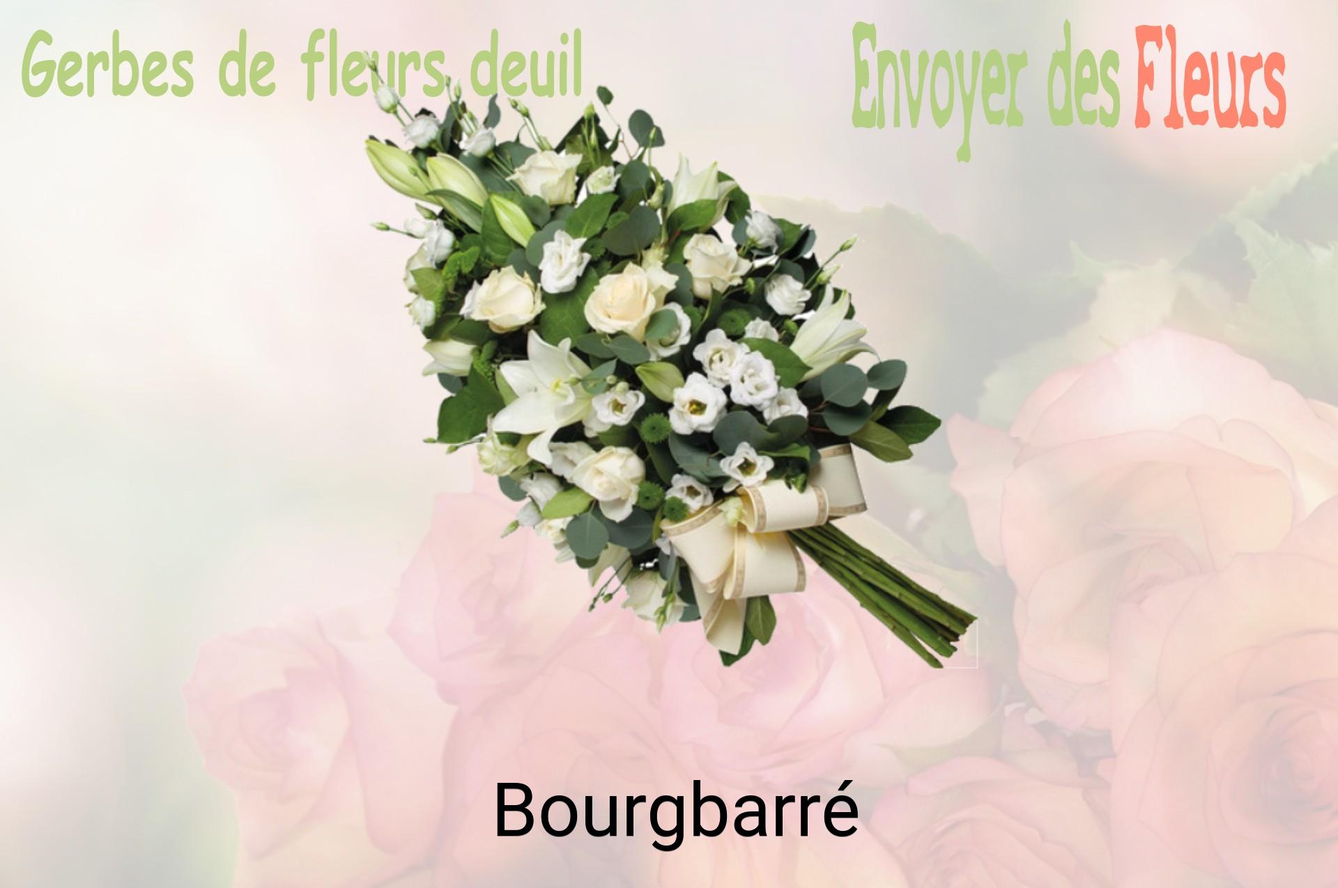 Gerbe de fleurs de deuil livrée à Bourgbarré